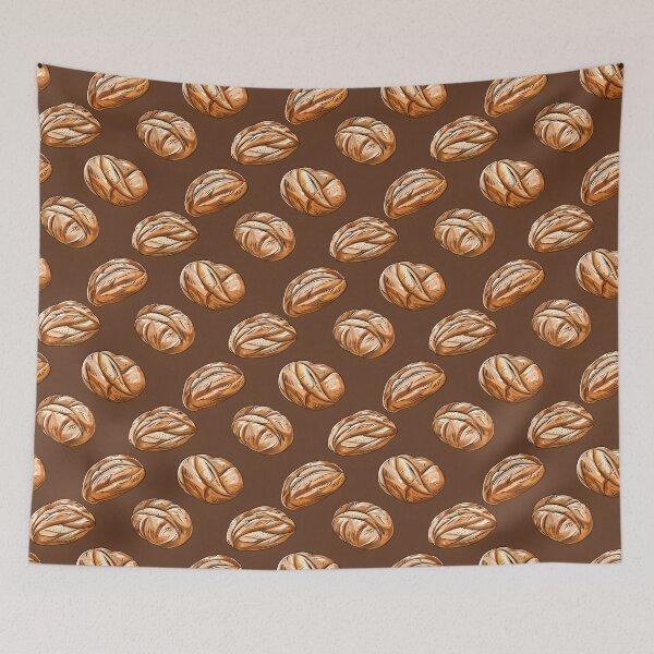 Item preview, Sourdough Bread Seamless Pattern designed and sold by palaco210.