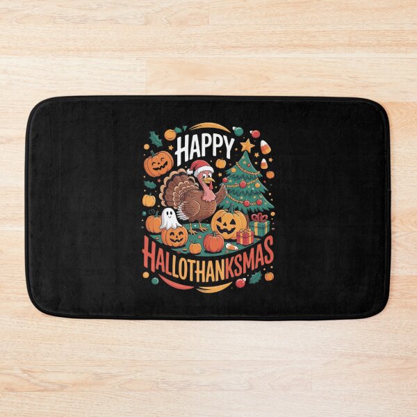 Item preview, Halloween Thanksgiving Christmas Happy HalloThanksMas designed and sold by RuthGAArt.