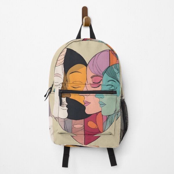 Item preview, Diversity Unity Heart Four Faces Togetherness designed and sold by Amplify-n-Co.