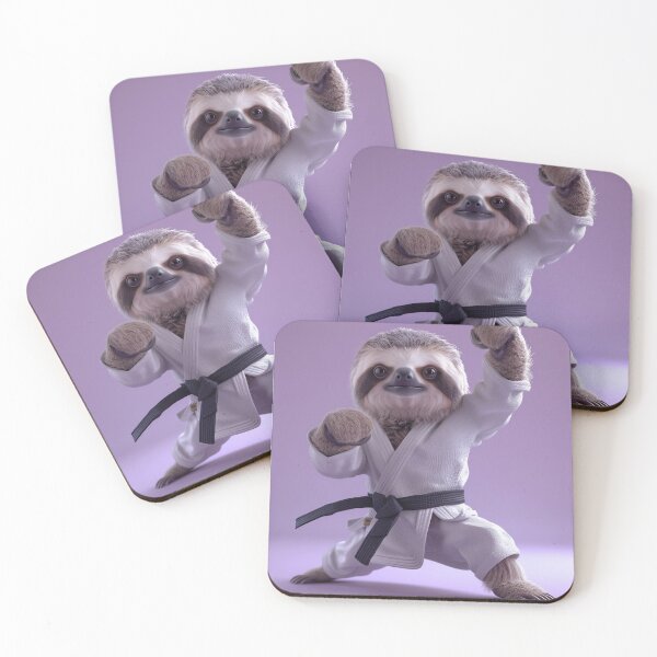Item preview, Karate Sloth in Power Pose designed and sold by Hakubiya.