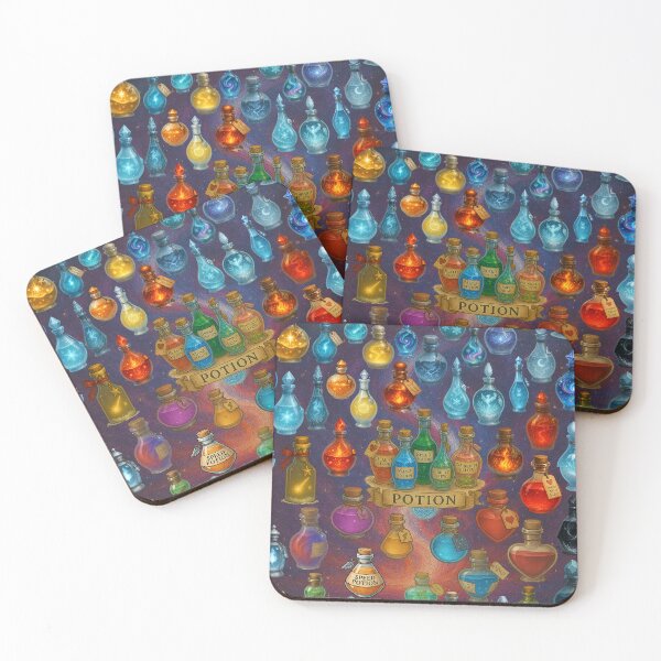 Item preview, Fantasy Potion Collection – Seamless Alchemy Pattern designed and sold by AlcheArtsStudio.