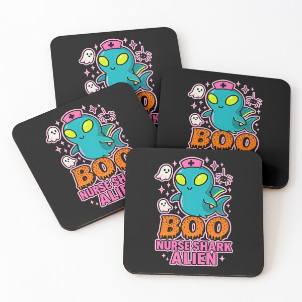Item preview, Boo Nurse Shark Alien – Cute Halloween Nurse Design designed and sold by ClinicalHubs.