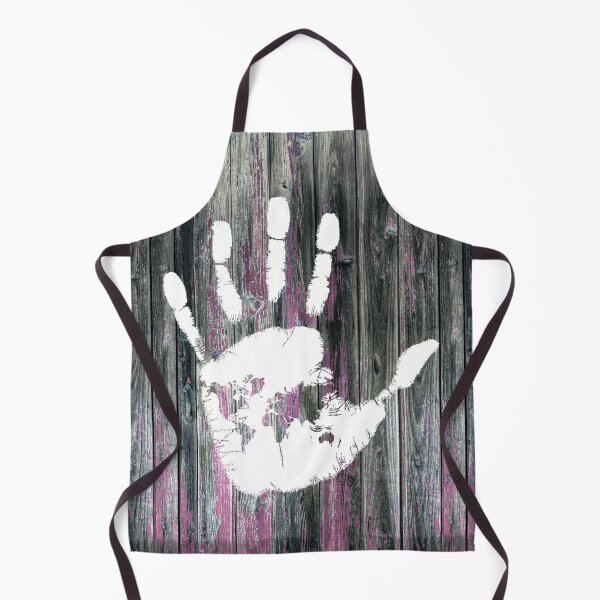 Item preview, Handprint with world map in the palm of the hand on a wood background designed and sold by CHASAcreative.