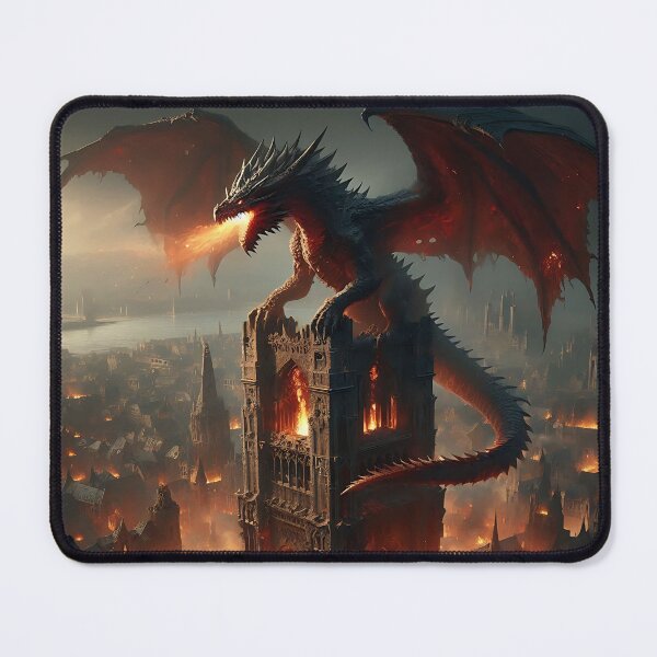 Item preview, Tower Dragon designed and sold by GalleryBrisArt.