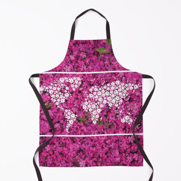 Item preview, Flower background with a floral version of the world map designed and sold by CHASAcreative.