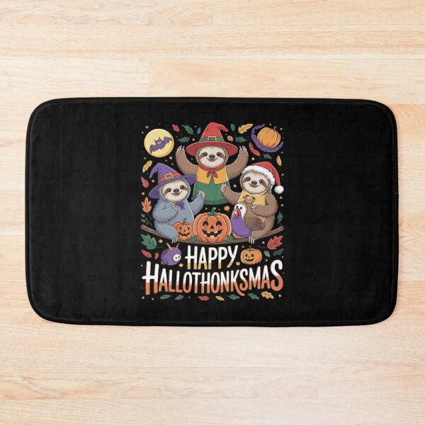 Item preview, Sloth Halloween Christmas Happy Hallothanksmas Thanksgiving  designed and sold by RuthGAArt.