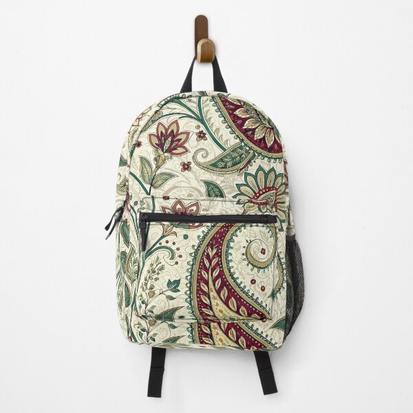 Item preview, Patrón Paisley Vintage: Diseño floral bohemio con ricos tonos rojos y verdes para bolsos, almohadas y telas. designed and sold by CHRONIN.