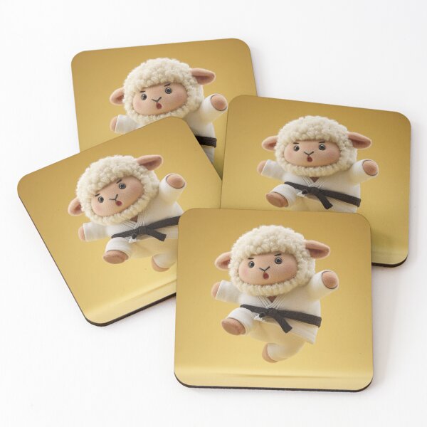 Item preview, Karate Lamb in Mid-Air Kick designed and sold by Hakubiya.