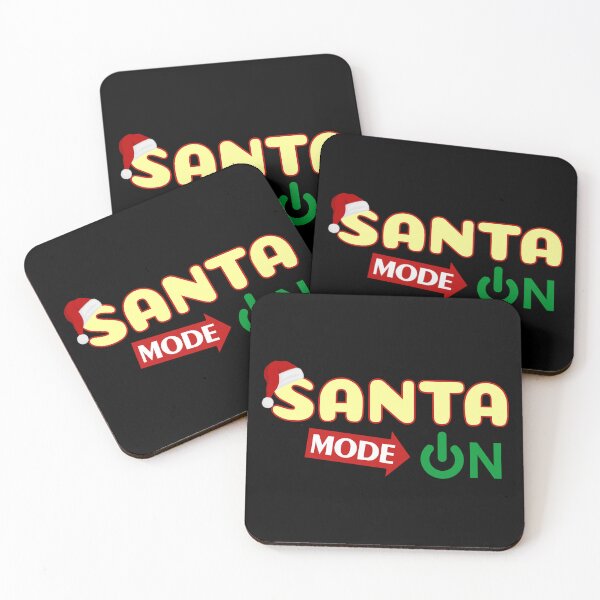 Item preview, Santa Mode On – Funny Christmas Power Button Design designed and sold by PixelPlush.