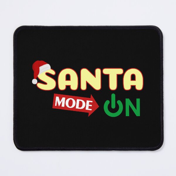 Item preview, Santa Mode On – Funny Christmas Power Button Design designed and sold by PixelPlush.