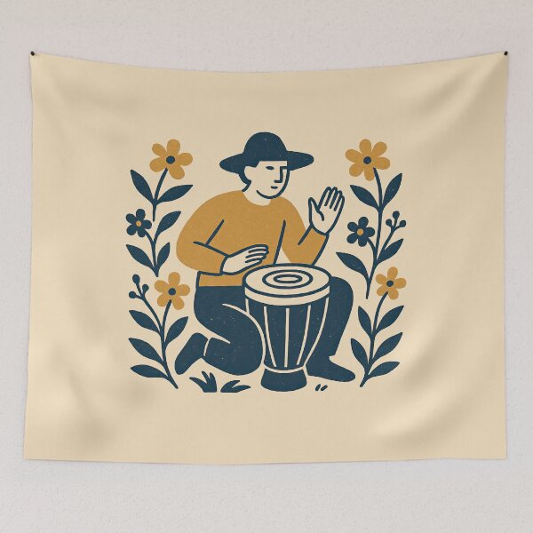 Item preview, Drumbeat Echoes Through Meadows designed and sold by EdvvinStudios.