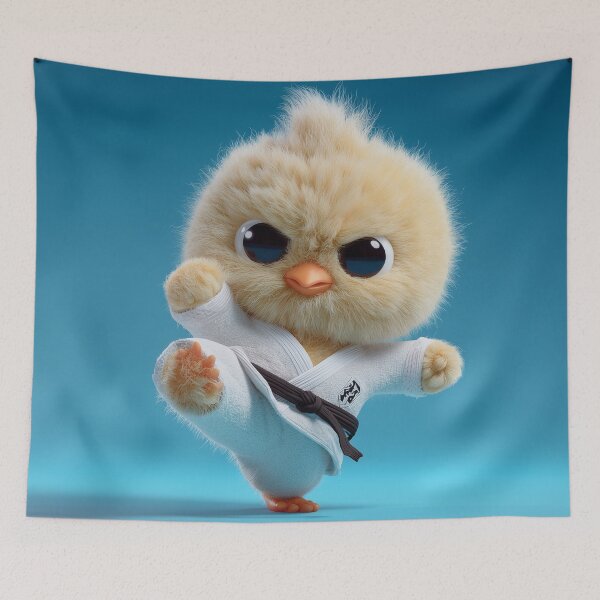 Item preview, Fierce Karate Chick in Action Pose designed and sold by Hakubiya.