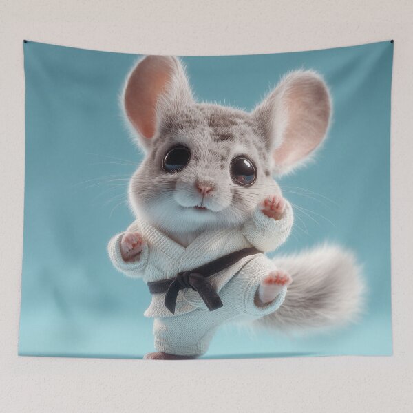 Item preview, Karate Chinchilla in Fighting Stance designed and sold by Hakubiya.