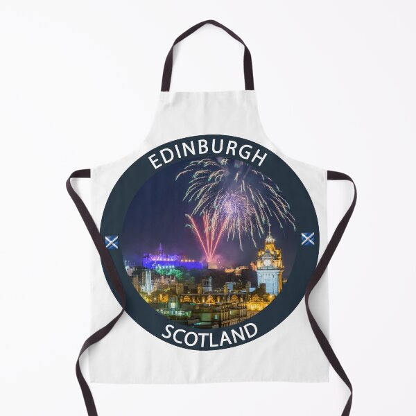 Item preview, Edinburgh Scotland Badge Design | Castle Fireworks Night Scene designed and sold by Loom on the Loch.