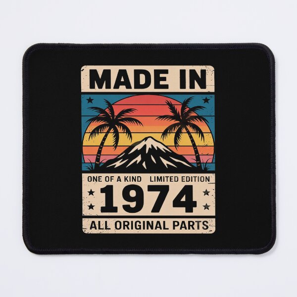 Item preview, 51th Birthday Men Women Vintage 1974 Original Parts designed and sold by RoyTill0Art.