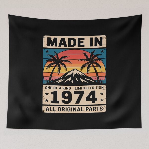Item preview, 51th Birthday Men Women Vintage 1974 Original Parts designed and sold by RoyTill0Art.