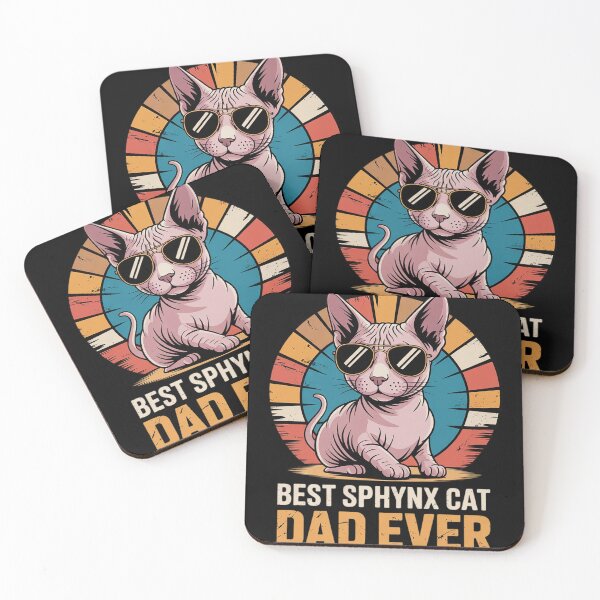 Item preview, Sphynx Cat Dad Owner Breeder Hairless Pet Lover Father's Day  designed and sold by RuthGAArt.