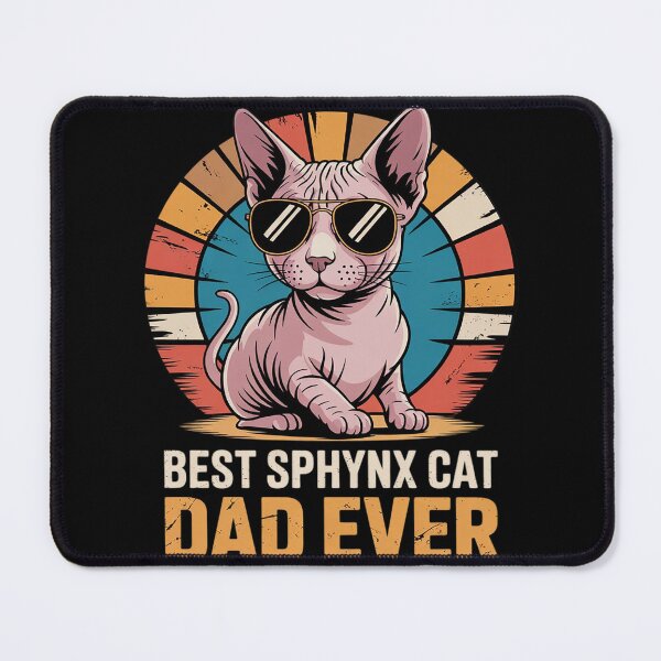 Item preview, Sphynx Cat Dad Owner Breeder Hairless Pet Lover Father's Day  designed and sold by RuthGAArt.