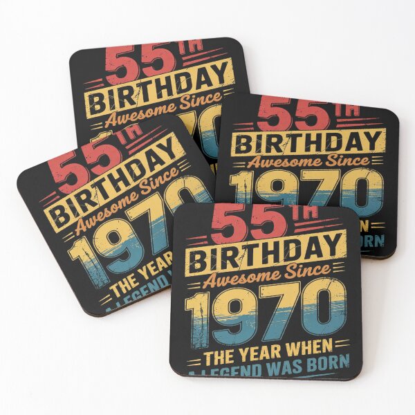 Item preview, 55 Year Old Vintage 1970 Limited Edition 55th Birthday designed and sold by RoyTill0Art.