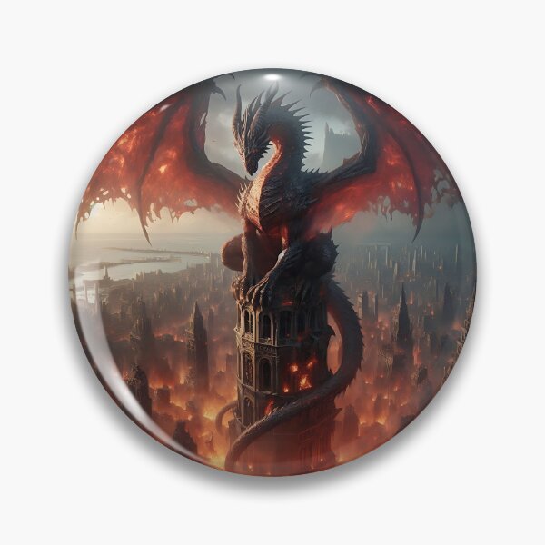 Item preview, Tower Dragon designed and sold by GalleryBrisArt.