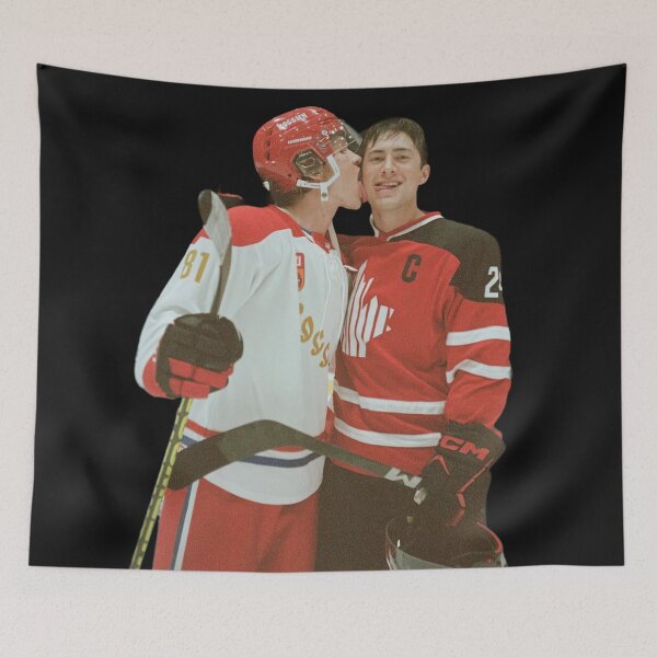 Item preview, Connor Storrie Hudson Williams Heated Rivalry Vintage Hockey Art designed and sold by maitivi.
