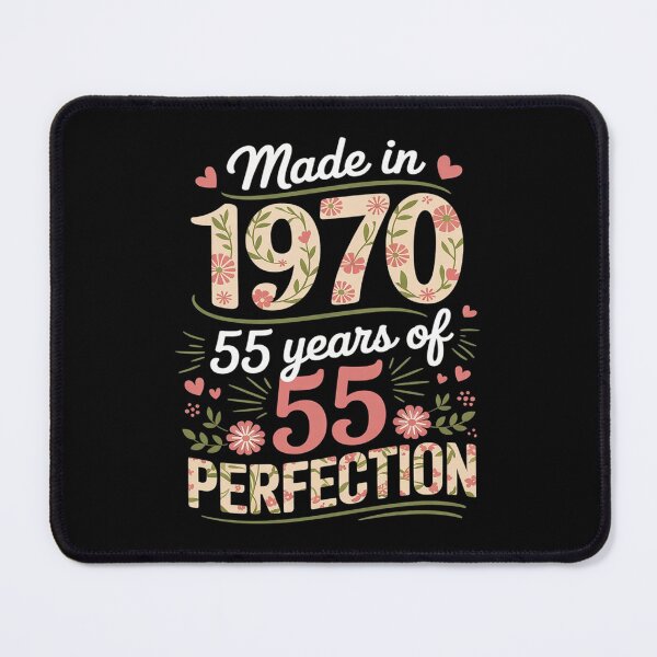 Item preview, 55 Year Old Made In 1970 Floral 55th Birthday Women designed and sold by RoyTill0Art.