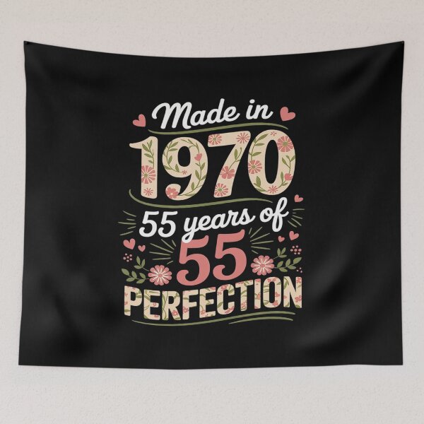Item preview, 55 Year Old Made In 1970 Floral 55th Birthday Women designed and sold by RoyTill0Art.