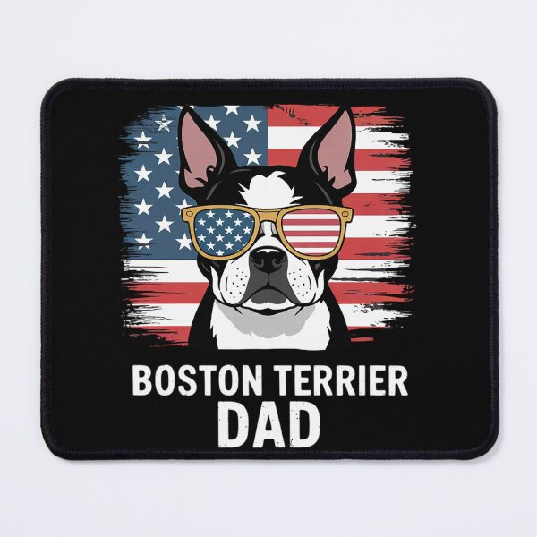 Item preview, Vintage Boston Terrier Dad American Flag Father's Day designed and sold by RuthGAArt.