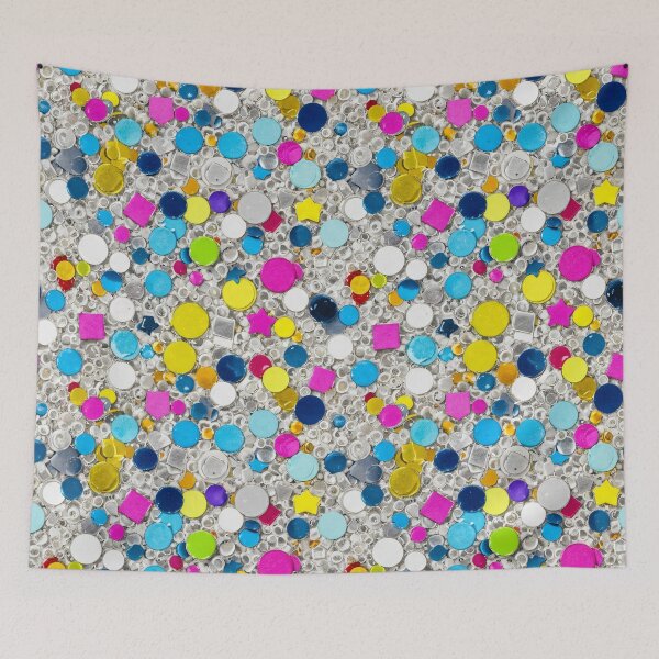 Item preview, Silver Glitter Confetti Seamless Pattern designed and sold by Kaleidoscope Print.
