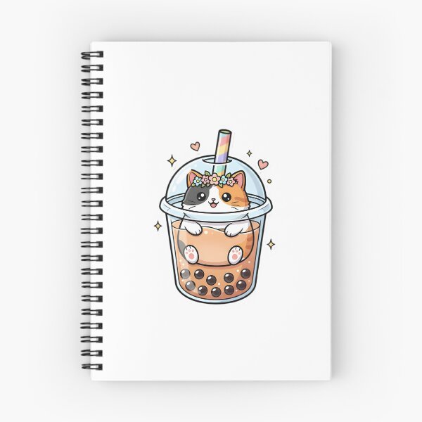 Item preview, Kawaii Boba Calico Cat designed and sold by Jadhav Styles and Art.