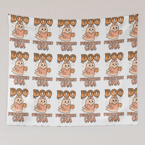 Item preview, Boo Pediatric CNA – Cute Ghost Nursing Halloween Design designed and sold by ClinicalHubs.