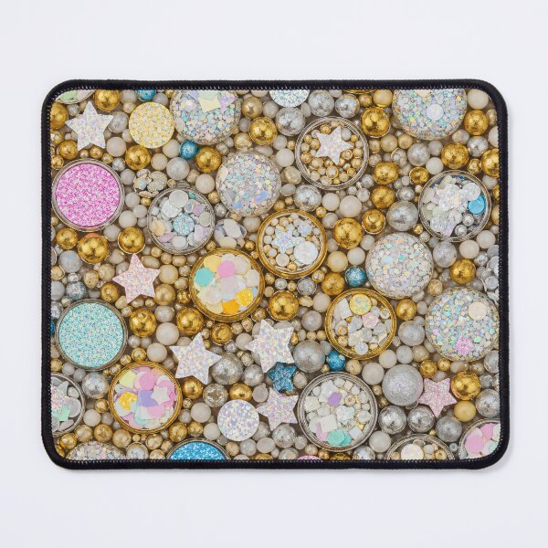 Item preview, Pastel Glitter & Gold Beads Seamless Party Pattern designed and sold by Kaleidoscope Print.