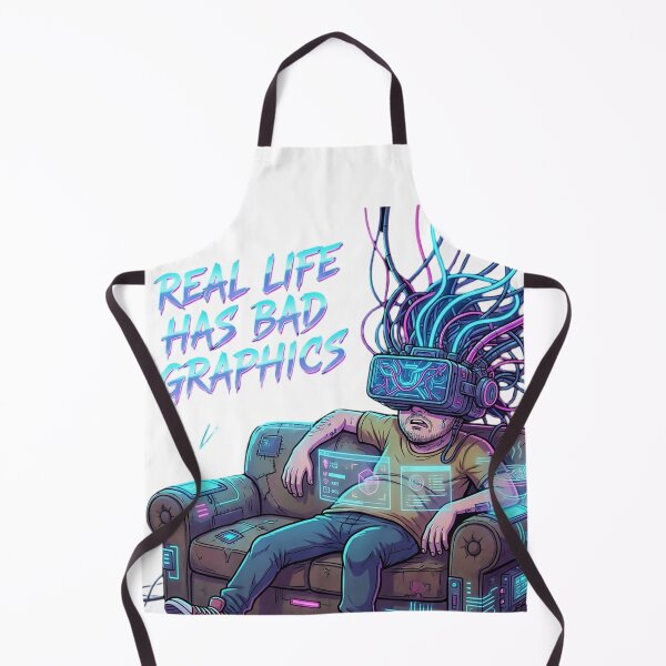 Item preview, Cyberpunk VR Slump with "Real Life" designed and sold by newvisionart191.