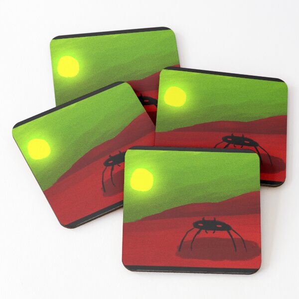 Item preview, Alien Desert Wanderer - Surreal Sci-Fi Bug Landscape Art designed and sold by BnutPutterArts.