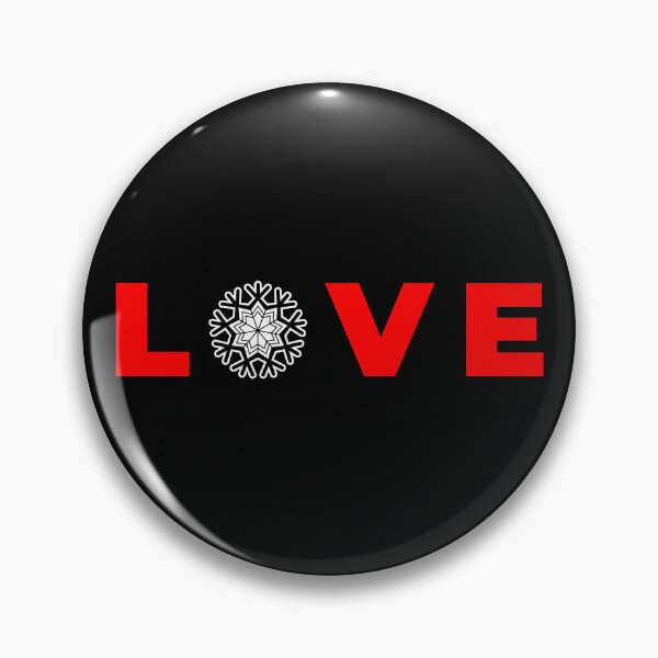 Item preview, LOVE Snowflake Christmas Design – Minimalist Holiday Typography designed and sold by PixelPlush.