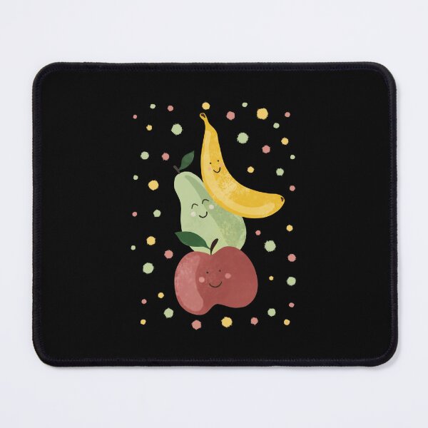 Item preview, Cute Fruit Friends – Smiling Banana, Pear & Apple Illustration  designed and sold by reyvelert.