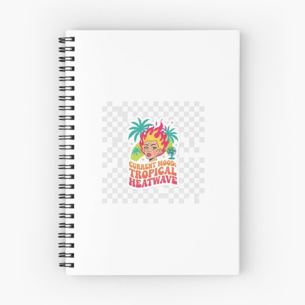 Item preview, Current Mood: Tropical Heatwave - Funny Hot Flash Perimenopause Sticke designed and sold by MoonlitSnare.