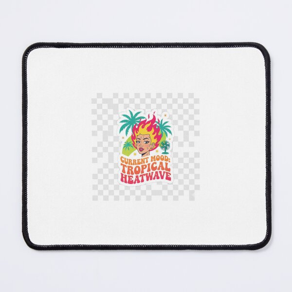 Item preview, Current Mood: Tropical Heatwave - Funny Hot Flash Perimenopause Sticke designed and sold by MoonlitSnare.