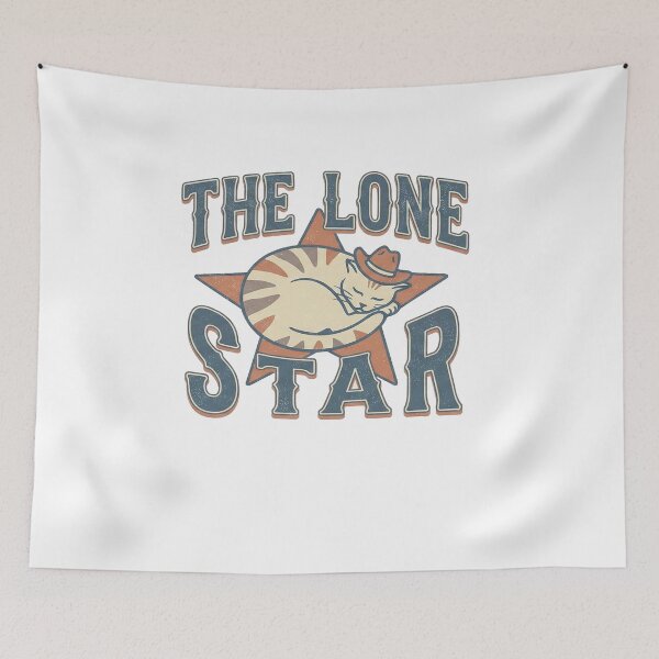 Item preview, Texas The Lone Star - Funny Cowboy Cat Western Art designed and sold by AdyKurniawan.