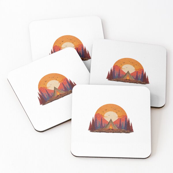 Item preview, Camping During a Cozy Sunset designed and sold by RobertsJourney.