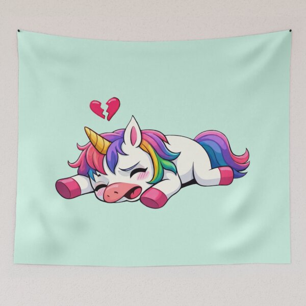 Item preview, Heartbroken Unicorn – Emotional Exhaustion designed and sold by Ivy-Triggs.