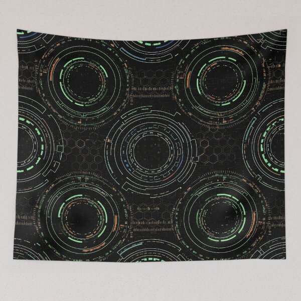 Item preview, Futuristic HUD Circles designed and sold by Kaleidoscope Print.