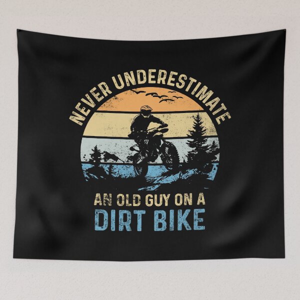 Item preview, Never Underestimate an Old Man Biker Funny Motorcycle designed and sold by LounisArt.