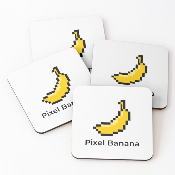 Item preview, Pixel Banana – Retro Digital Fruit Design designed and sold by SplashTastic.