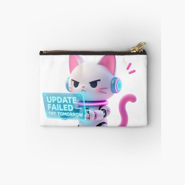 Item preview, Grumpy Robot Cat With Failed Update designed and sold by newvisionart191.