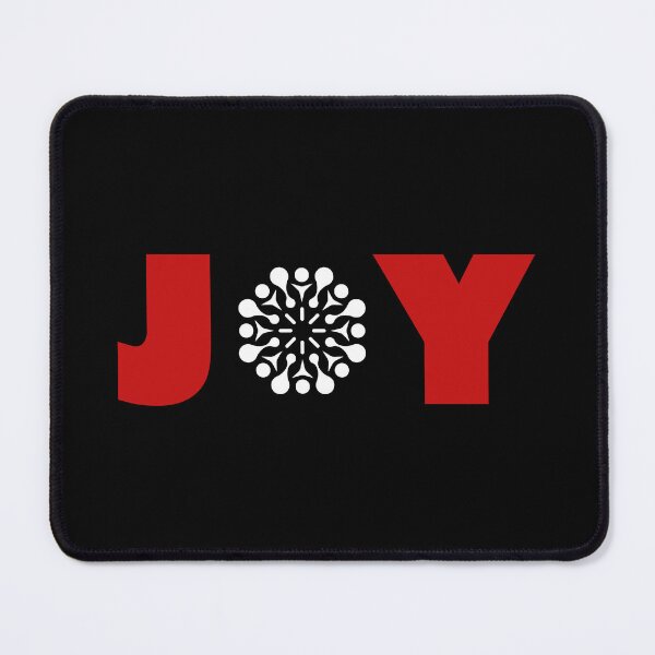 Item preview, JOY Christmas Typography | Minimal Red Snowflake Holiday Design designed and sold by PixelPlush.