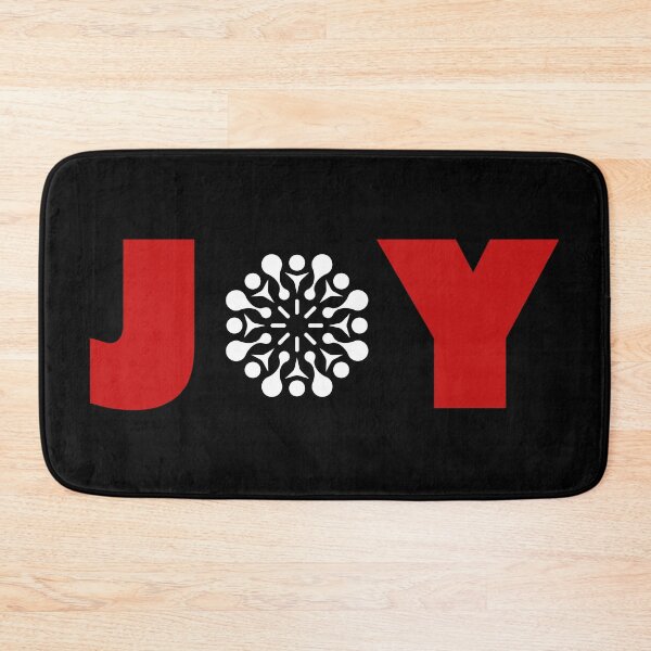 Item preview, JOY Christmas Typography | Minimal Red Snowflake Holiday Design designed and sold by PixelPlush.
