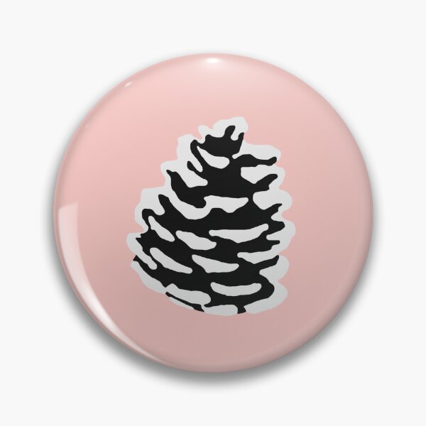 Item preview, Snowy pinecone on a light pink background designed and sold by by-jwp.