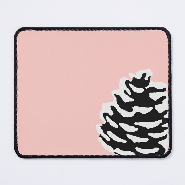 Item preview, Snowy pinecone on a light pink background designed and sold by by-jwp.