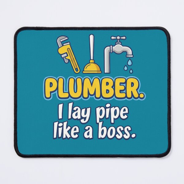 Item preview, Plumber I Lay Pipe Like A Boss - Funny Adult Humor Trade Art designed and sold by AdyKurniawan.